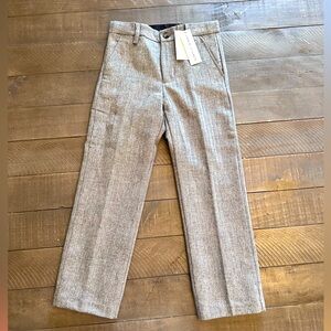 NWT Janie and Jack THE HOLIDAY HERRINGBONE PANTS